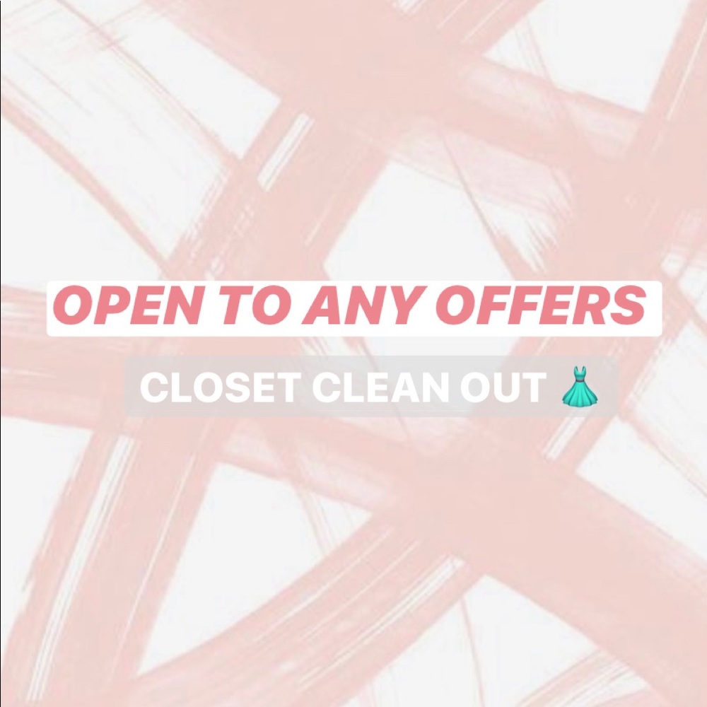 My closet clean out!